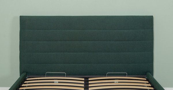 Кровать Амалия 160 велюр темный серо-зеленый с ортопедическим основанием и подъемным механизмом