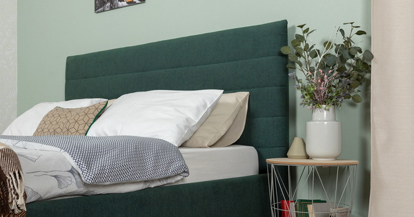 Кровать Амалия 160 велюр темный серо-зеленый с ортопедическим основанием и подъемным механизмом