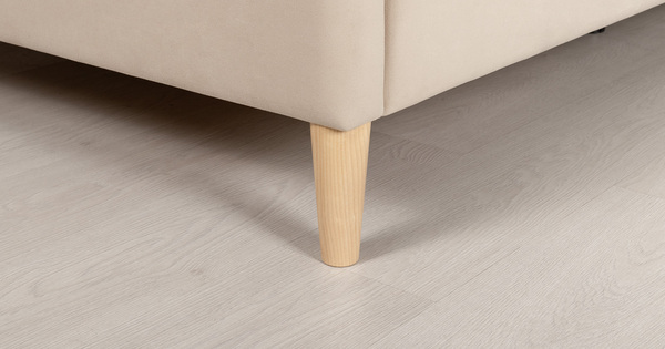 Кровать Микаса 160 велюр светлый бежевый, шоколадный с ортопедическим основанием и подъемным механизмом