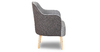 Кресло для отдыха Алекса ТК 479 рогожка серебристый серый, темно-серый