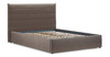 Кровать Амалия 140 велюр серо-коричневый с ортопедическим основанием и подъемным механизмом