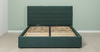 Кровать Амалия 160 велюр темный серо-зеленый с ортопедическим основанием и подъемным механизмом