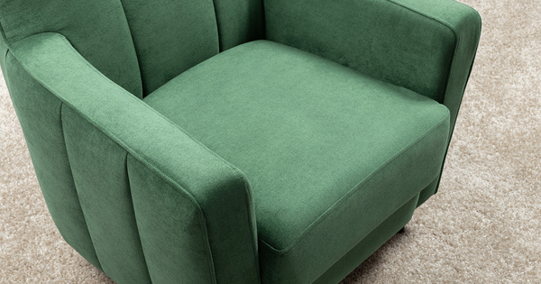 Кресло для отдыха Арно ТК 566 велюр Лаки 20 хвойный зеленый