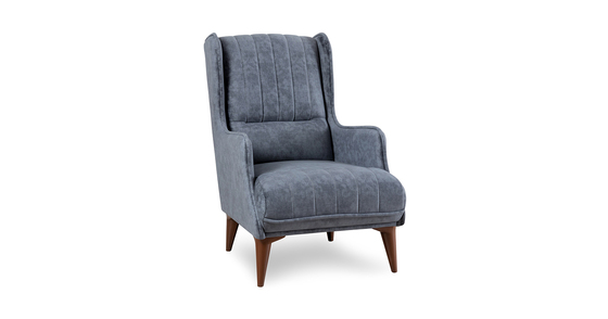 Кресло для отдыха Болеро ТК 559 велюр серо-синий