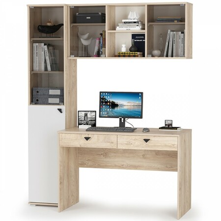 Шкаф Бостон 13.155 дуб эндгрейн элегантный, милк рикамо софт ПВХ