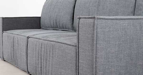 Диван-кровать прямой Бруно ТД 237 рогожка серый