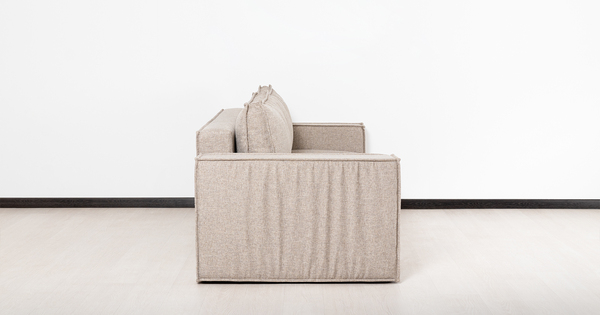 Диван-кровать прямой Бруно ТД 236 рогожка серо-бежевый