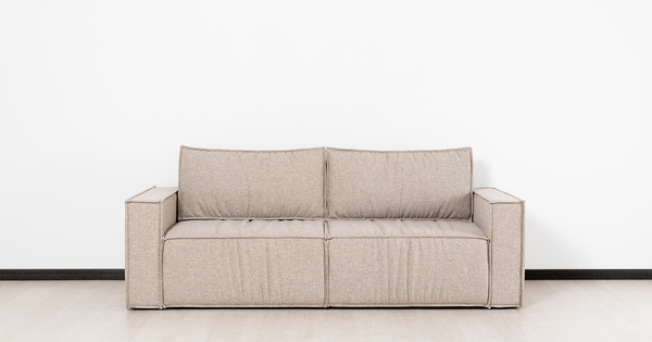 Диван-кровать прямой Бруно ТД 236 рогожка серо-бежевый