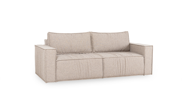 Диван-кровать прямой Бруно ТД 236 рогожка серо-бежевый