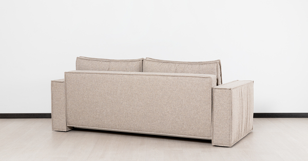 Диван-кровать прямой Бруно ТД 236 рогожка серо-бежевый