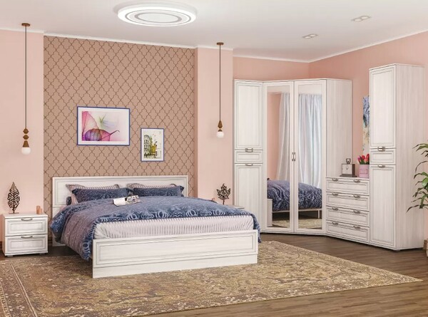 Кровать Бьянка 502 140 с ортопедическим основанием ясень анкор светлый