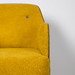 Кресло для отдыха Селеста ТК 477 велюр горчичный, жаккард серо синий, графитово-серый