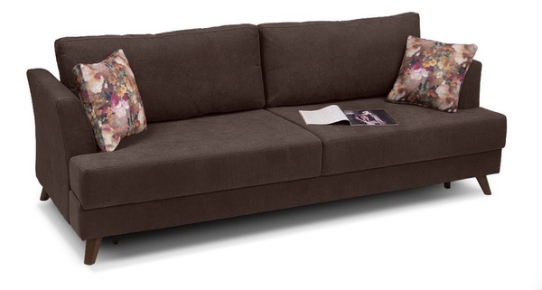 Диван прямой Дамаск ТД 213 шенилл коричневый