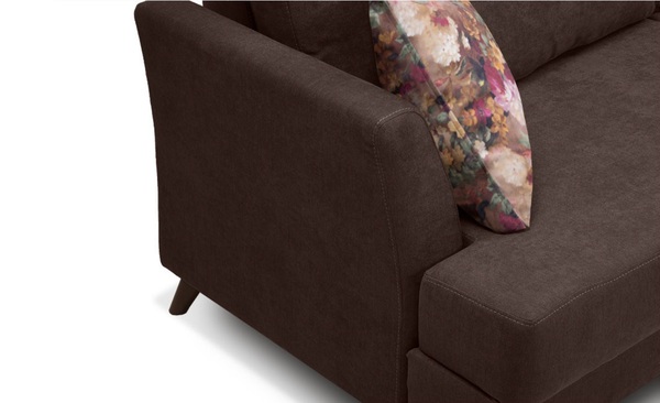 Диван прямой Дамаск ТД 213 шенилл коричневый