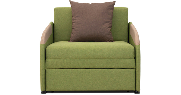 Диван-кровать Громит (85) ТД 131/1 рогожка лиственный зеленый