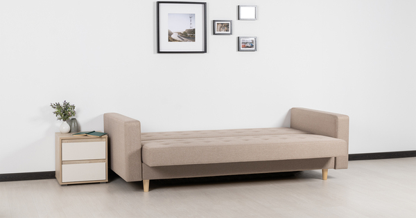 Диван-кровать прямой Гарнет ТД 434 рогожка бежевый