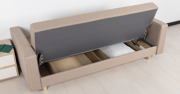 Диван-кровать прямой Гарнет ТД 434 рогожка бежевый