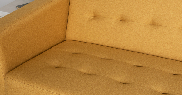 Диван-кровать прямой Гарнет ТД 435 рогожка горчичный