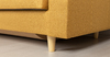 Диван-кровать прямой Гарнет ТД 435 рогожка горчичный