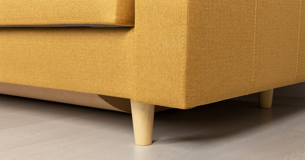 Диван-кровать прямой Гарнет ТД 435 рогожка горчичный