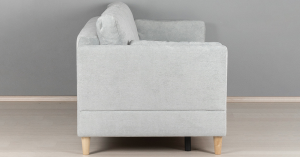 Диван-кровать прямой Олби ТД 466 шенилл серебристый серый