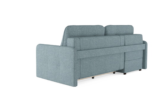 Диван-кровать угловой СМАРТ/SMART 1 левый, рогожка Sherlock 975 (1Пф-2Т)