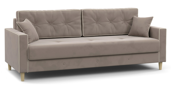 Диван прямой Айрин ТД 321 велюр латте