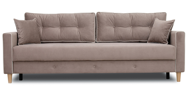 Диван прямой Айрин ТД 321 велюр латте