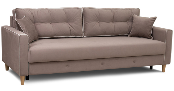 Диван прямой Айрин ТД 321 велюр латте