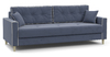 Диван прямой Айрин ТД 325 велюр стальной синий