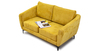 Диван прямой Дана (2М) ТД 363 искусственная замша горчичный