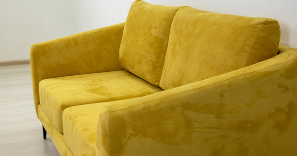Диван прямой Дана (2М) ТД 363 искусственная замша горчичный