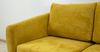 Диван прямой Дана (2М) ТД 363 искусственная замша горчичный