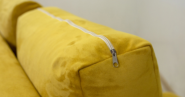 Диван прямой Дана (2М) ТД 363 искусственная замша горчичный