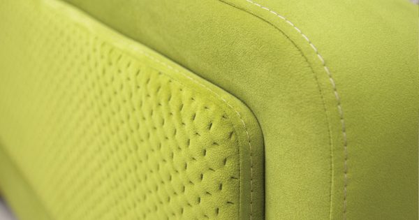 Диван прямой Фрея ТД 194 велюр яблочный, белые пионы