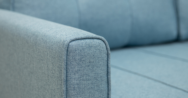 Диван прямой Лео (138) ТД 348 жаккард светлый деним