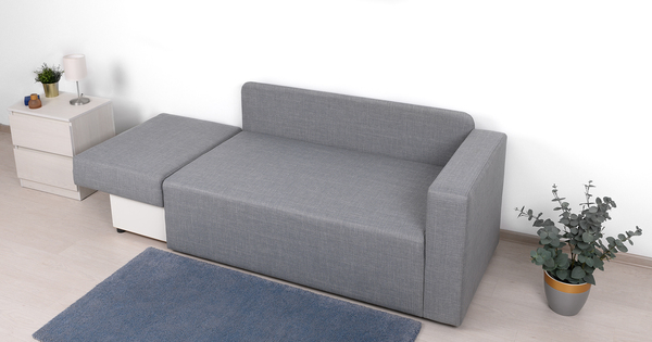 Диван прямой Плей ТД 220 жаккард стальной серый