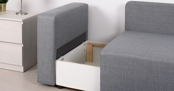 Диван прямой Плей ТД 220 жаккард стальной серый