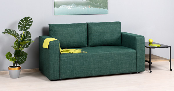 Диван прямой Плей ТД 221 жаккард зеленый