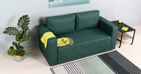 Диван прямой Плей ТД 221 жаккард зеленый