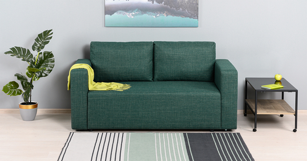 Диван прямой Плей ТД 221 жаккард зеленый