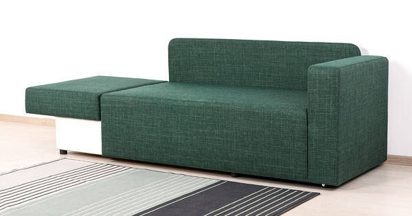 Диван прямой Плей ТД 221 жаккард зеленый