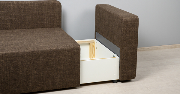 Диван прямой Плей ТД 222 жаккард кофейный