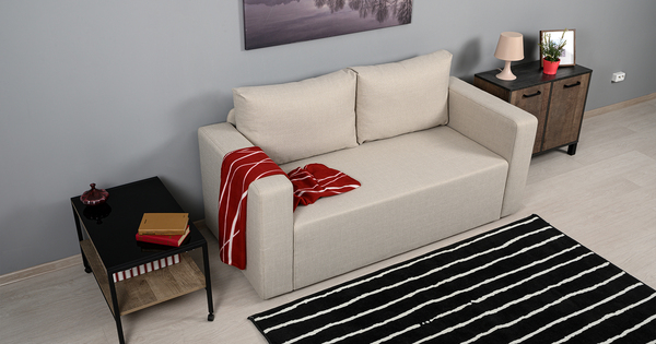 Диван прямой Плей ТД 223 жаккард бежевый