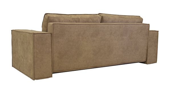Диван прямой Пола ТД 206 искусственная замша ореховый