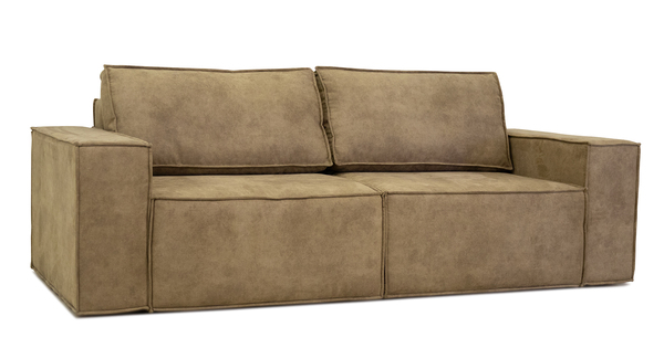 Диван прямой Пола ТД 206 искусственная замша ореховый