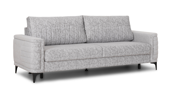 Диван прямой Руди ТД 460 велюр светло-серый