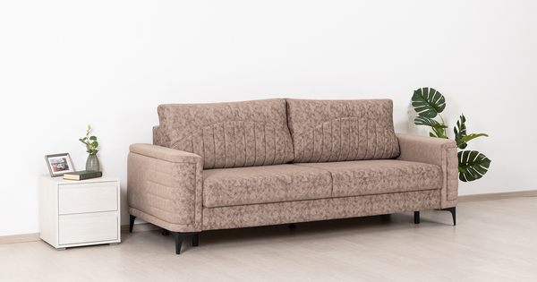 Диван прямой Руди ТД 461 велюр бежевый