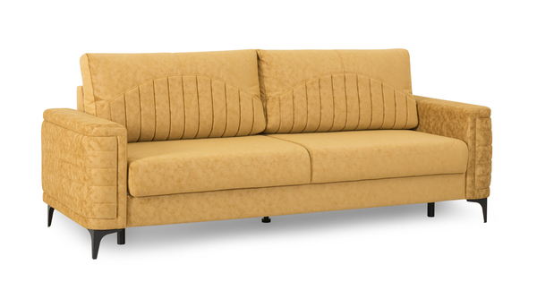 Диван прямой Руди ТД 463 велюр горчичный