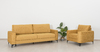 Диван прямой Руди ТД 463 велюр горчичный